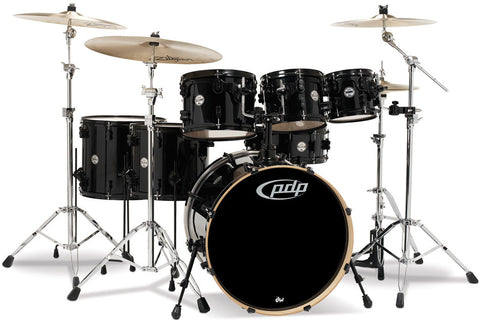 black drumset